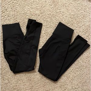 Aerie Offline The Hugger High Rise Pocket Leggings Bundle of 2 Size M in Black